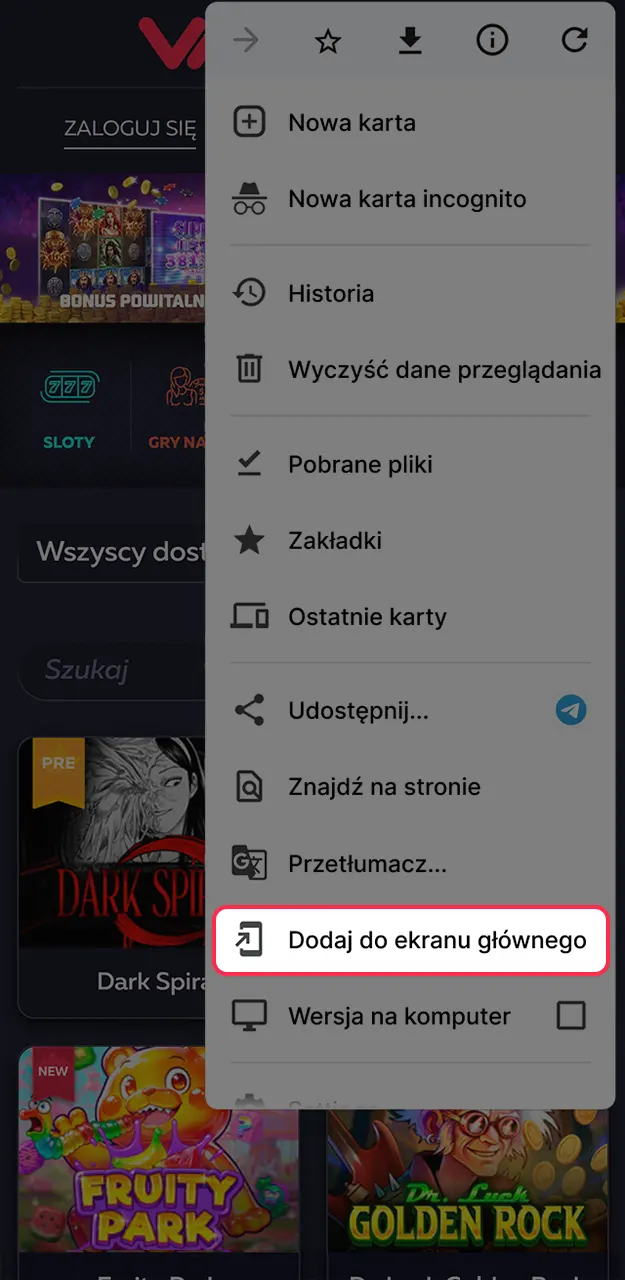 Dowiedz się, jak zainstalować aplikację Vavada na Androida.