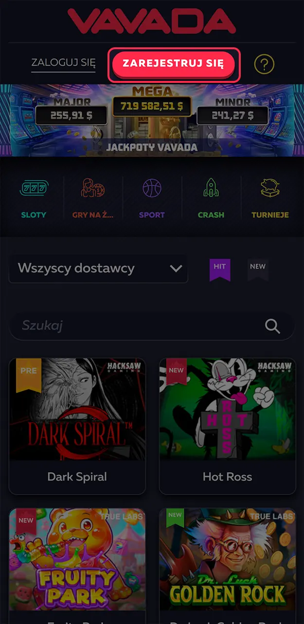 Załóż nowe konto gracza Vavada w kilku prostych krokach na swoim telefonie.