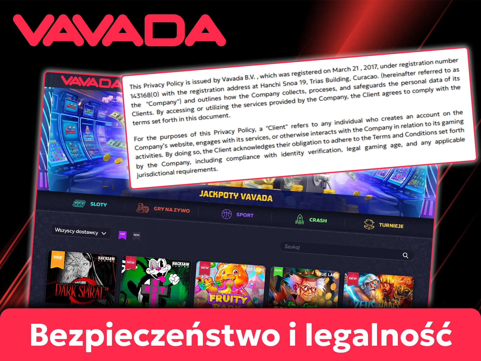 Dowiedz się więcej o bezpieczeństwie danych i legalności platformy Vavada dla użytkowników z Polski.