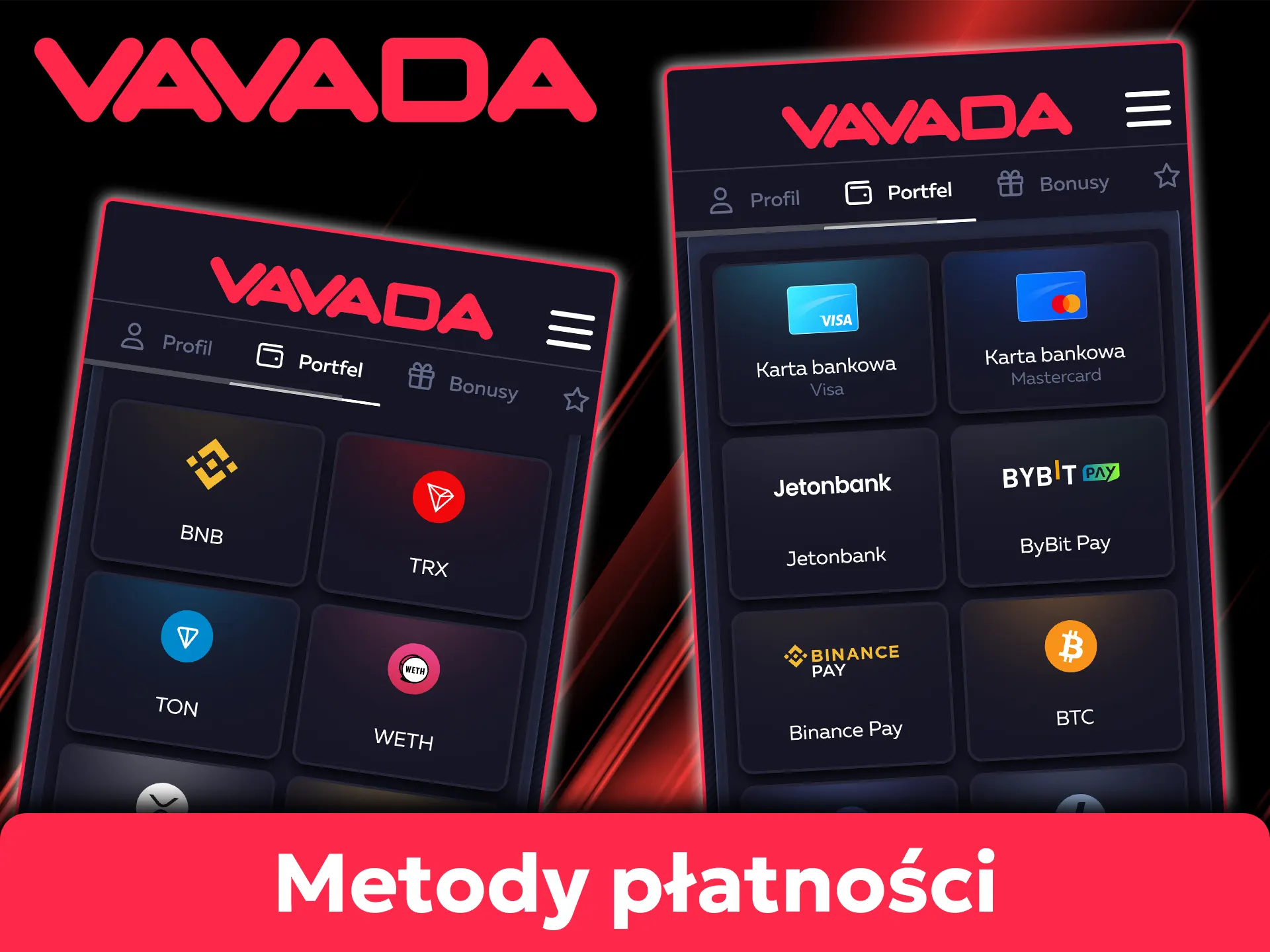 Doładuj konto lokalnymi metodami w aplikacji Vavada.