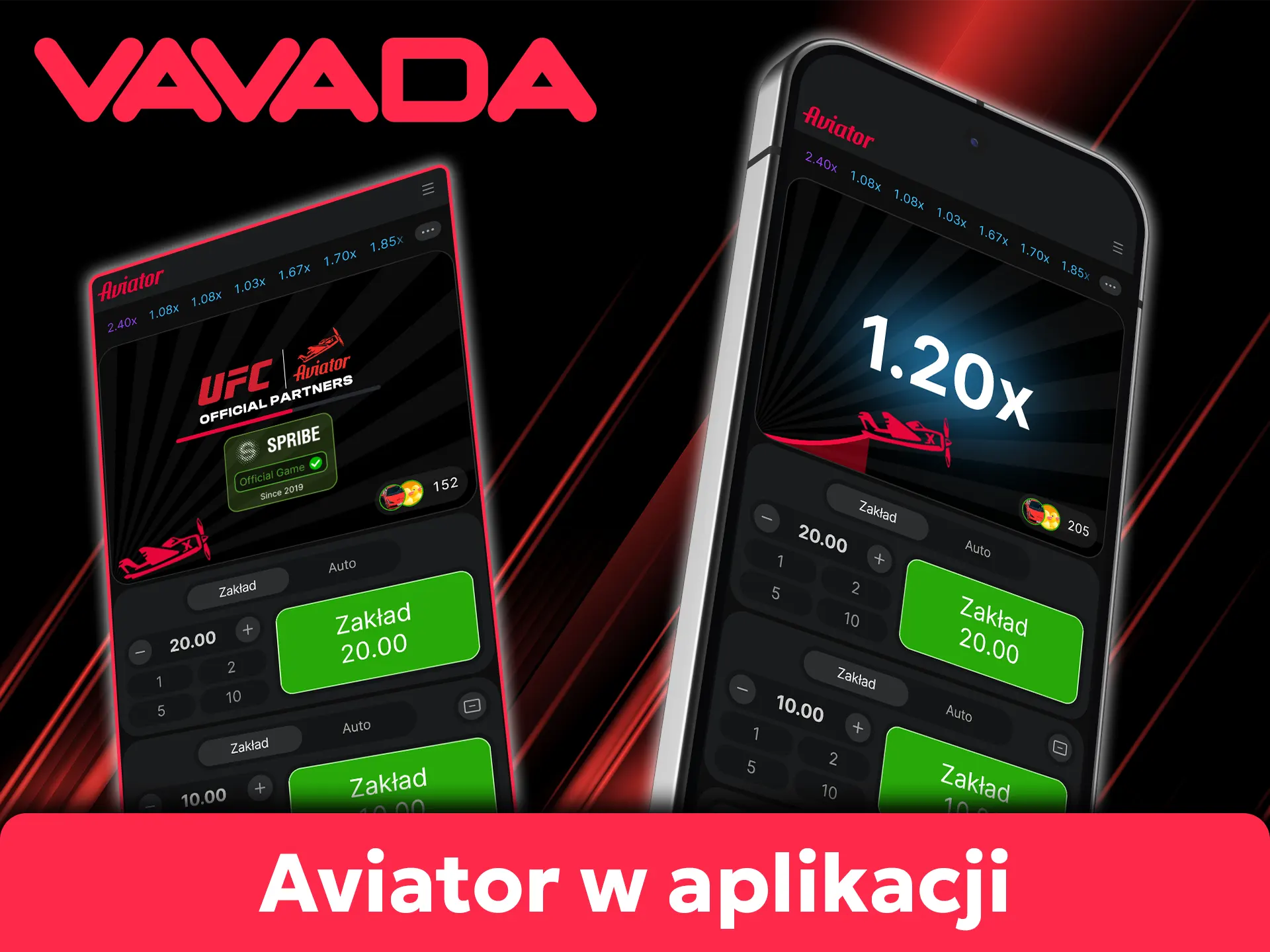 Graj w Aviator na smartfonie dzięki zoptymalizowanej aplikacji mobilnej Vavada.