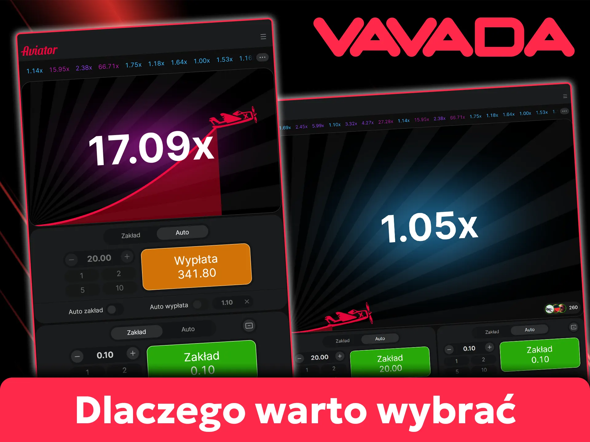 Poznaj zalety gry Aviator na Vavada.