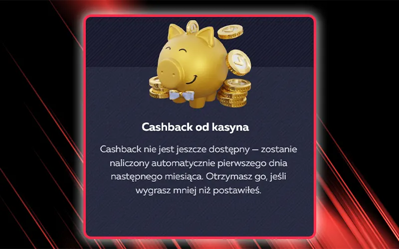 Skorzystaj z comiesięcznego zwrotu cashback w wysokości 10% za przegrane zakłady w Vavada.