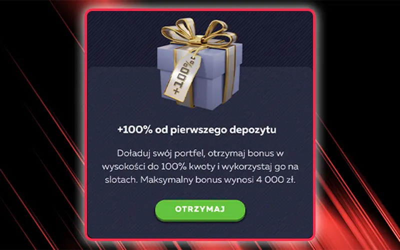 Aktywuj bonus 100% od pierwszego depozytu w Vavada.