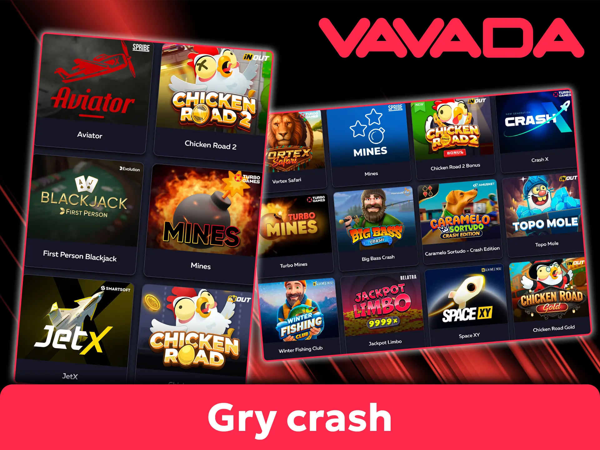 Spróbuj szczęścia w dynamicznych grach crash dostępnych w Vavada.