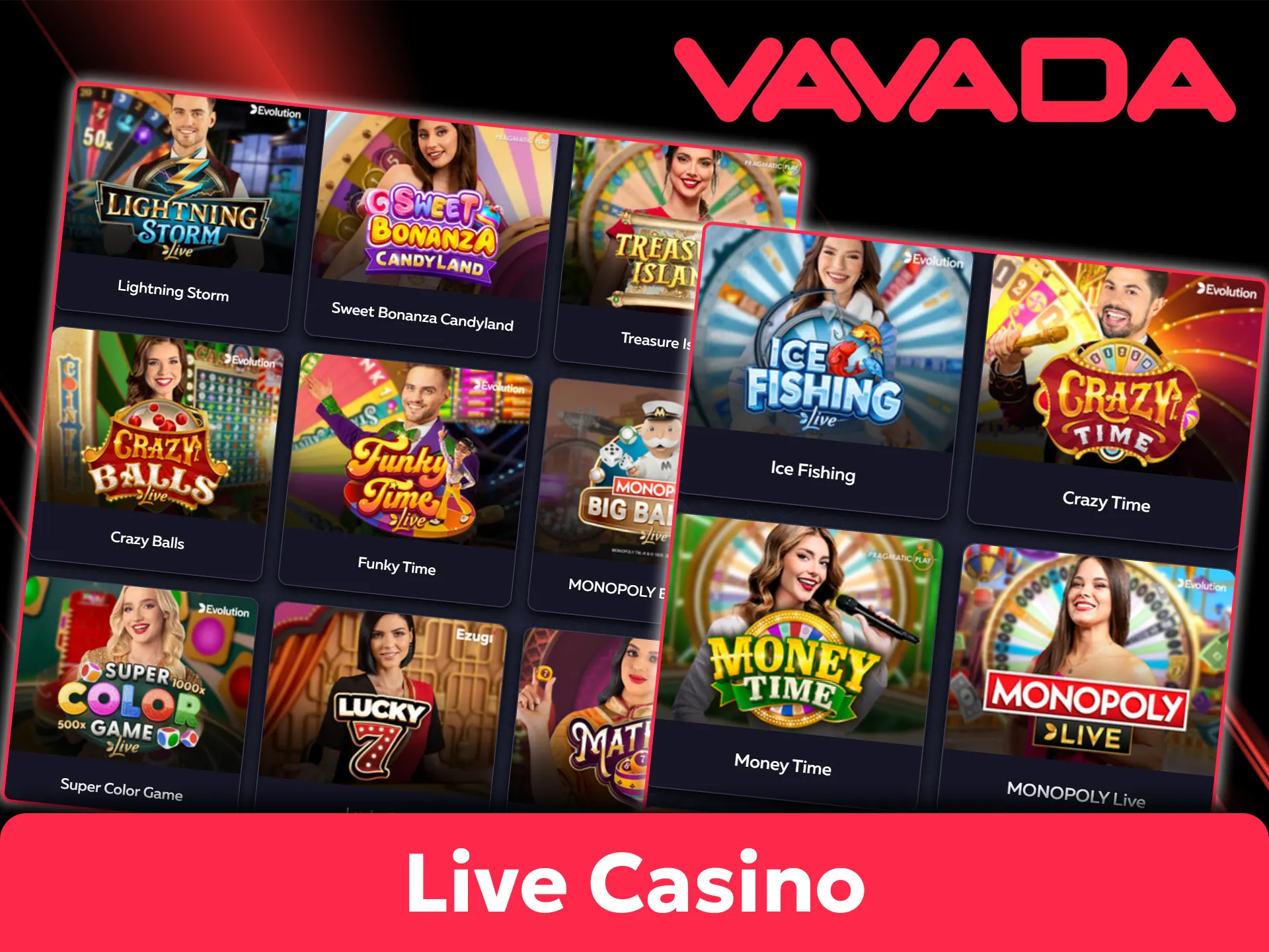 Dołącz do stołów z prawdziwymi krupierami w Live Casino Vavada.