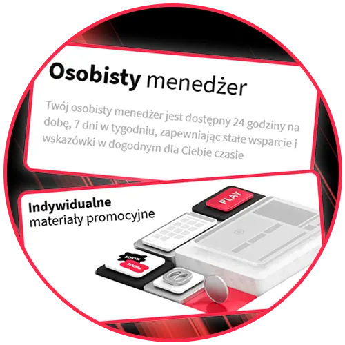 Korzystaj ze wsparcia dedykowanego managera oraz gotowych materiałów promocyjnych w Vavada.
