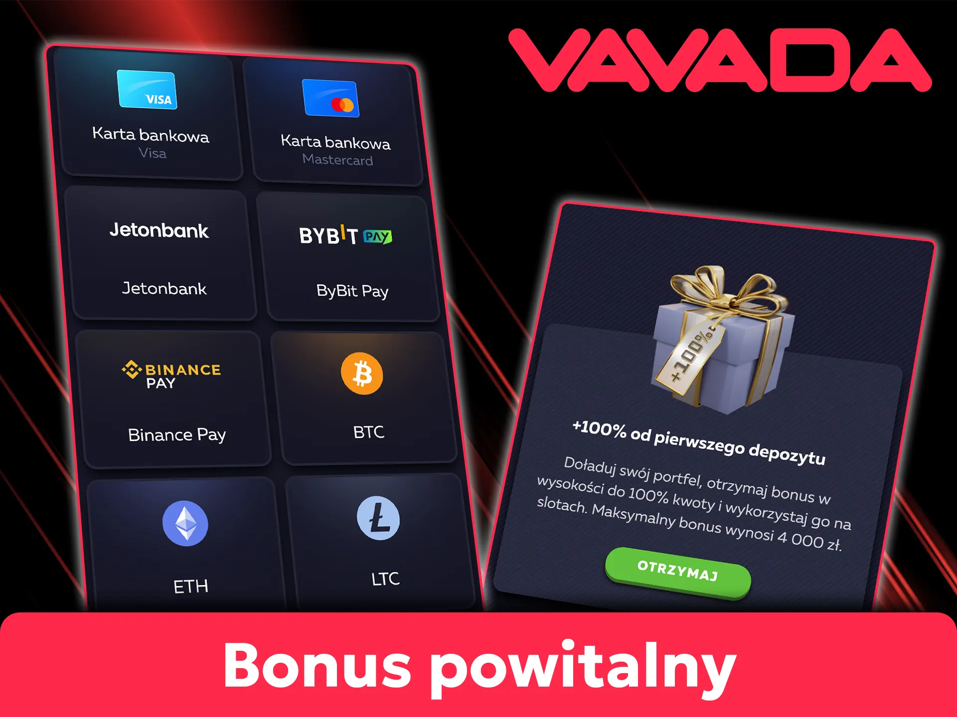 Aktywuj bonus powitalny Vavada po zarejestrowaniu konta.