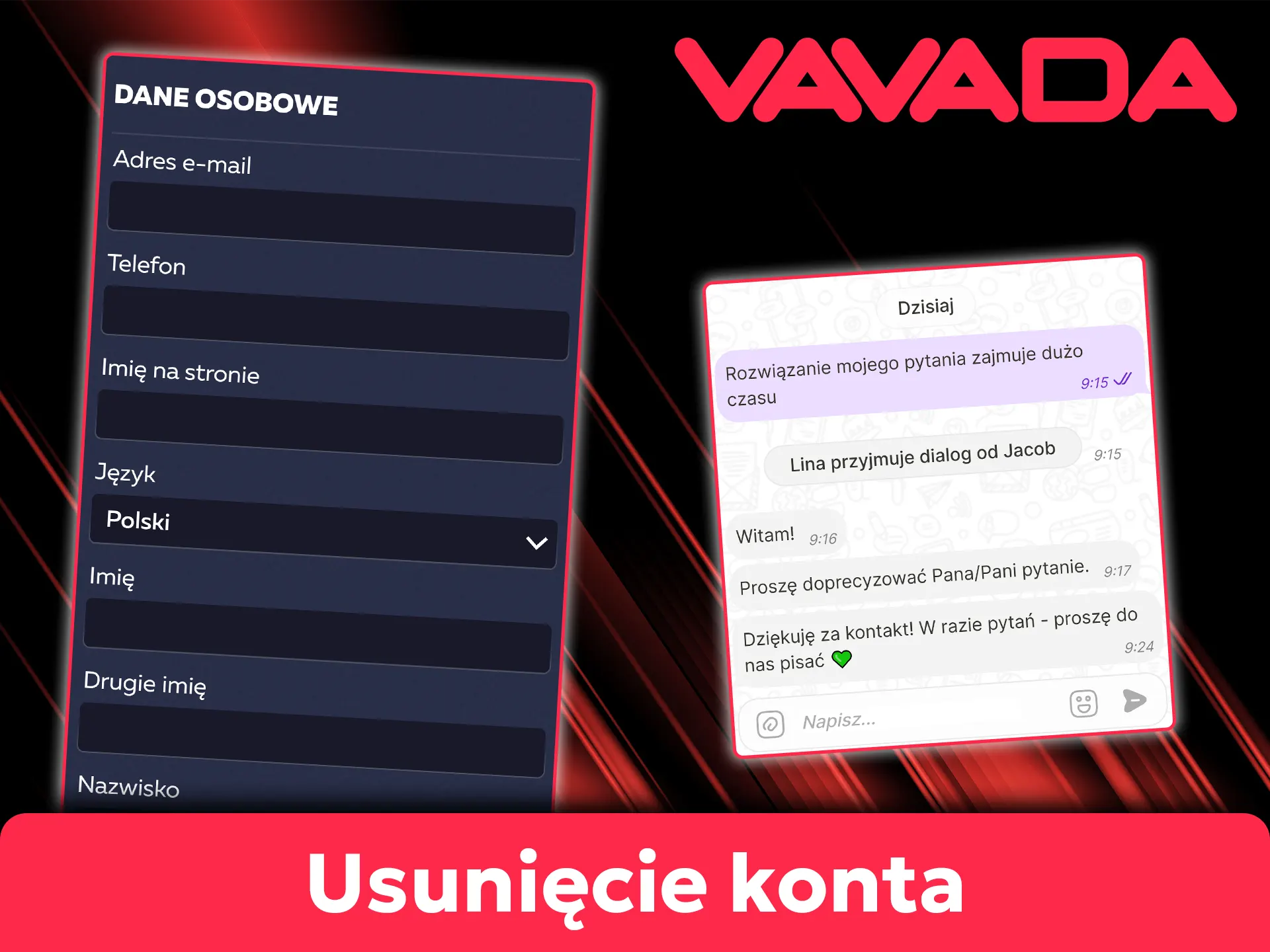 Dowiedz się, jak trwale zamknąć profil gracza w Vavada lub skorzystać z opcji samowykluczenia.