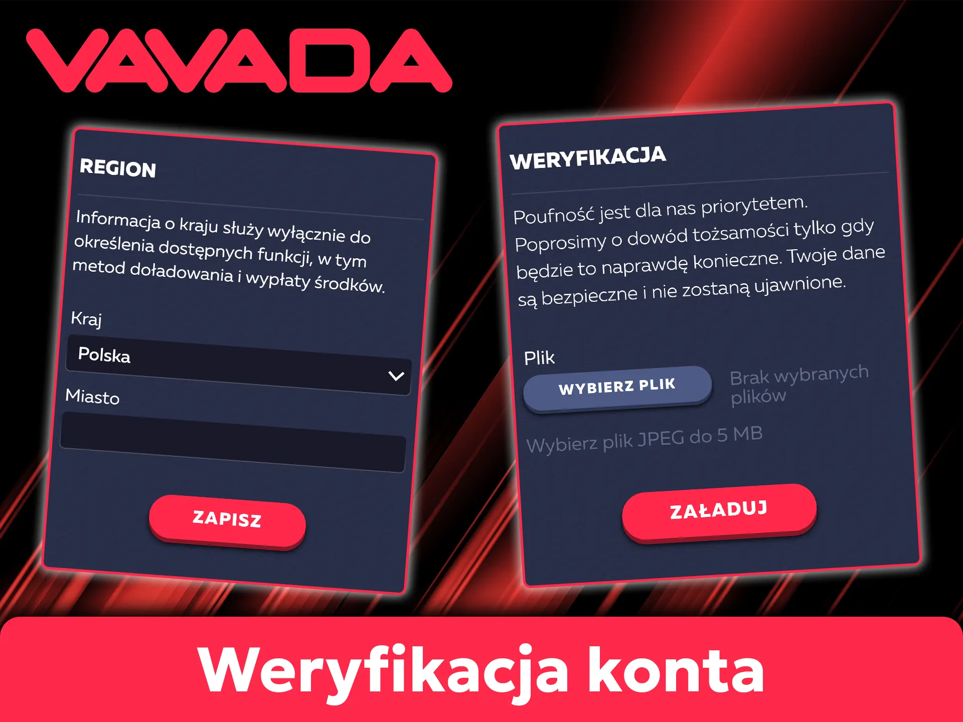 Dowiedz się, jak przejść proces weryfikacji tożsamości KYC w Vavada, aby móc wypłacać wygrane.