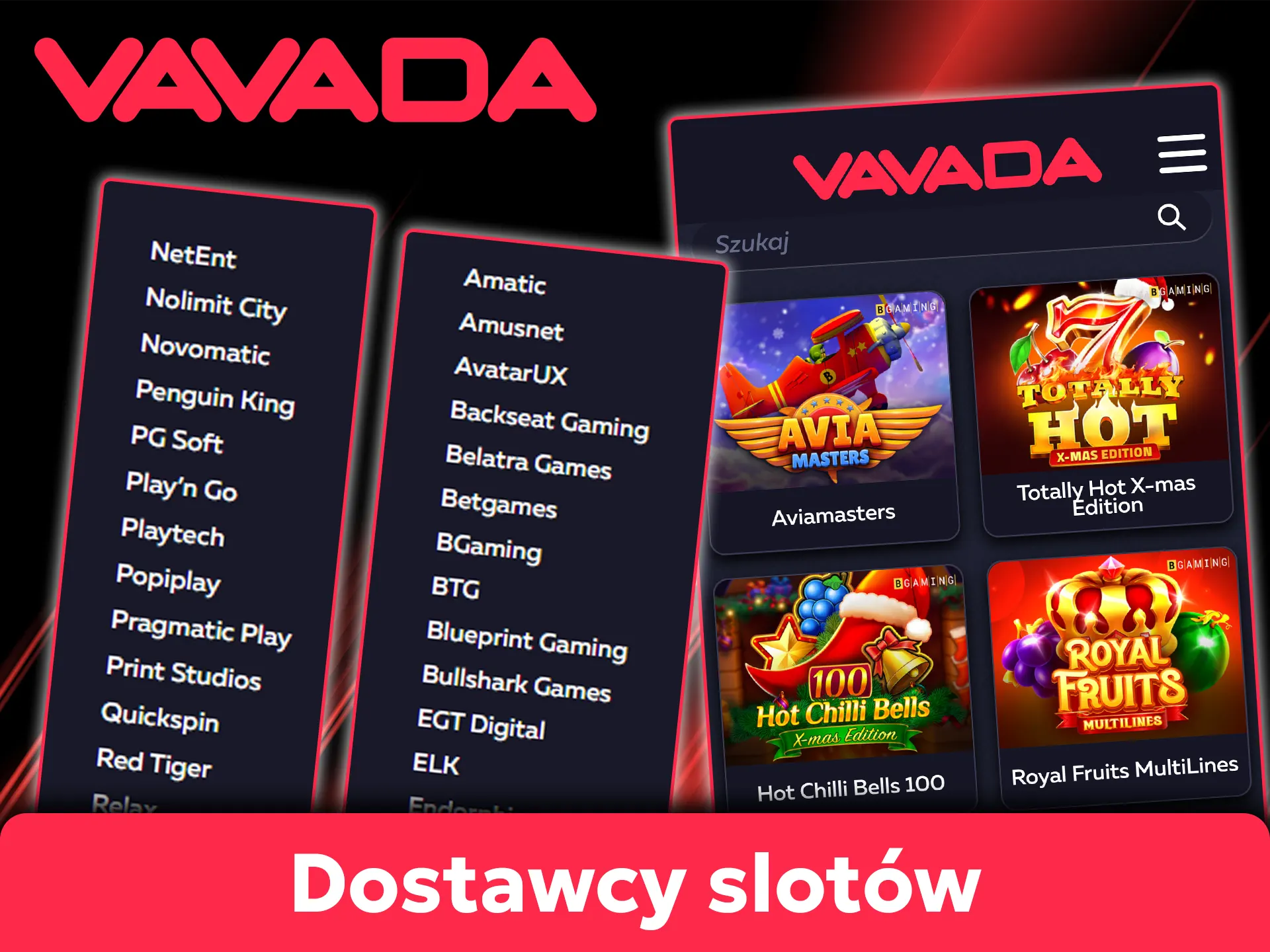 Graj w automaty od popularnych dostawców w kasynie Vavada.