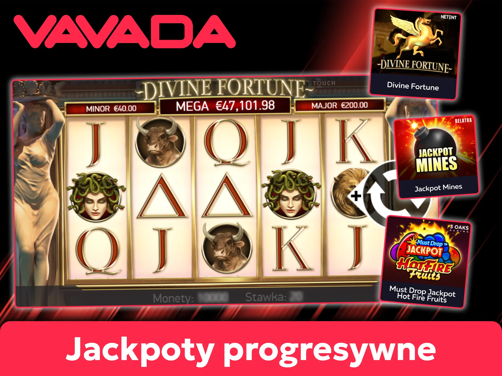 Graj w automaty z rosnącymi pulami nagród na Vavada.