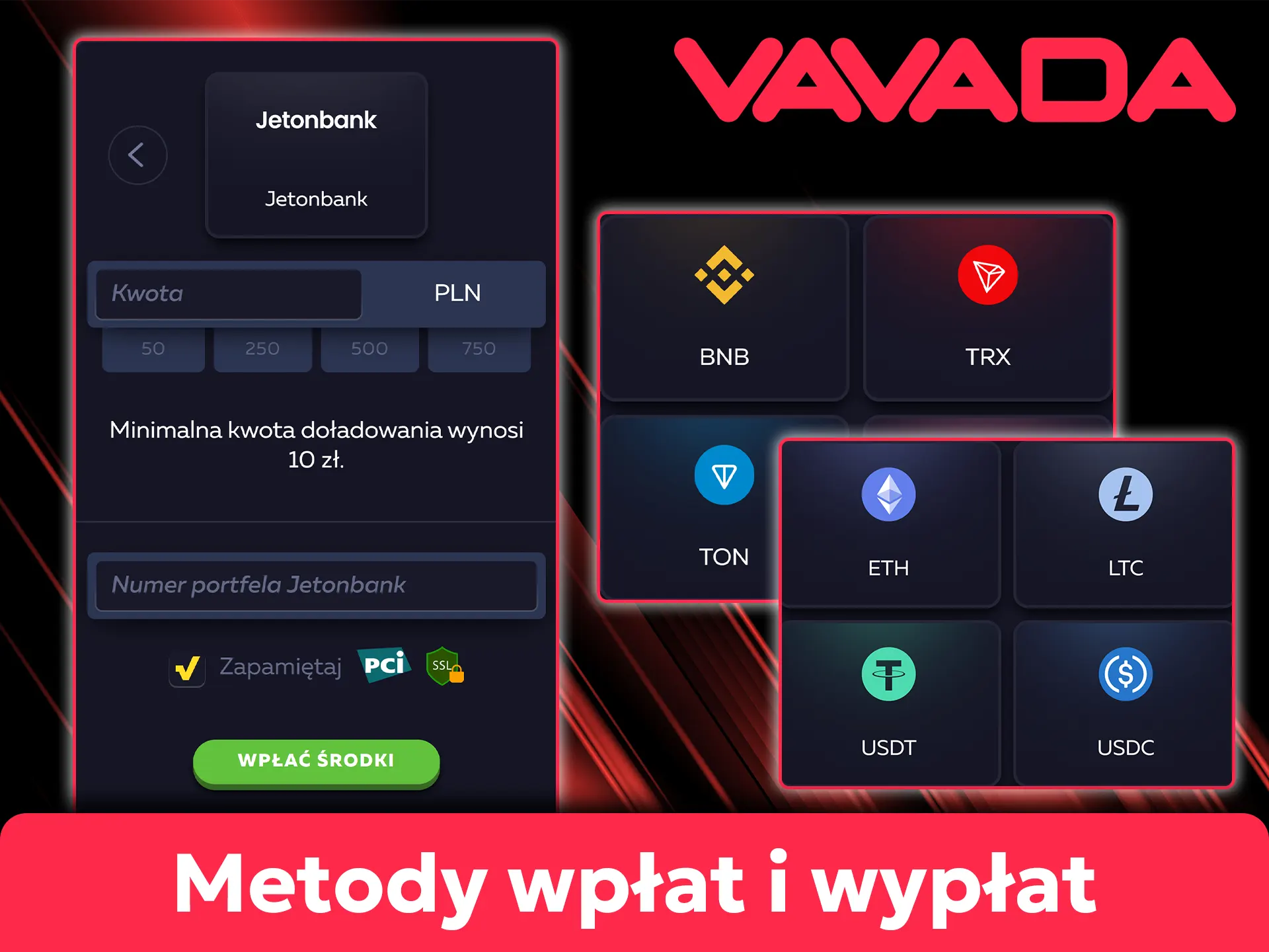 Doładowuj konto w Vavada, korzystając z bezpiecznych systemów płatności.